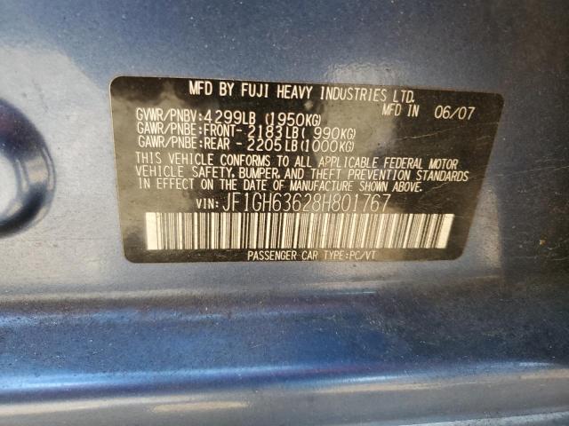 2008 Subaru Impreza Outback Sport VIN: JF1GH63628H801767 Lot: 59244694