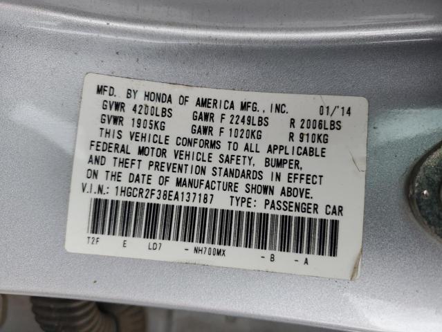 1HGCR2F38EA137187 2014 Honda Accord Lx