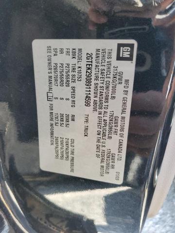 2009 GMC Sierra K1500 Sle VIN: 2GTEK290891114599 Lot: 59215894