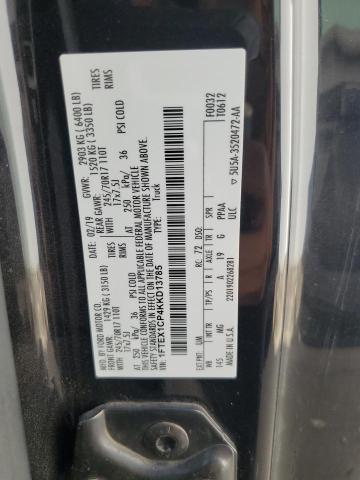 2019 Ford F150 Super Cab VIN: 1FTEX1CP4KKD13785 Lot: 61275724