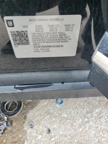 2019 Chevrolet Bolt Ev Premier VIN: 1G1FZ6S08K4118141 Lot: 57754344