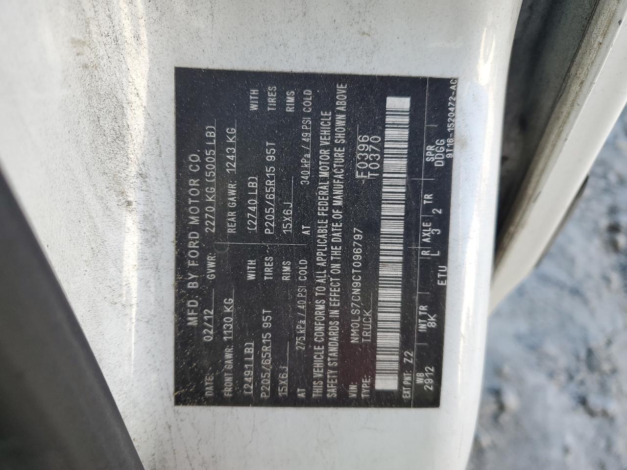 NM0LS7CN9CT096797 2012 Ford Transit Connect Xl