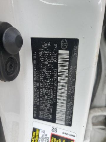 4T1B11HK2KU798025 2019 TOYOTA CAMRY - Image 12