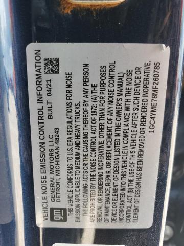 2021 Chevrolet Silverado K2500 Custom VIN: 1GC4YME78MF260785 Lot: 60663824