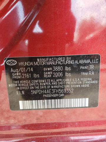 2015 HYUNDAI ELANTRA SE - 5NPDH4AE3FH569352