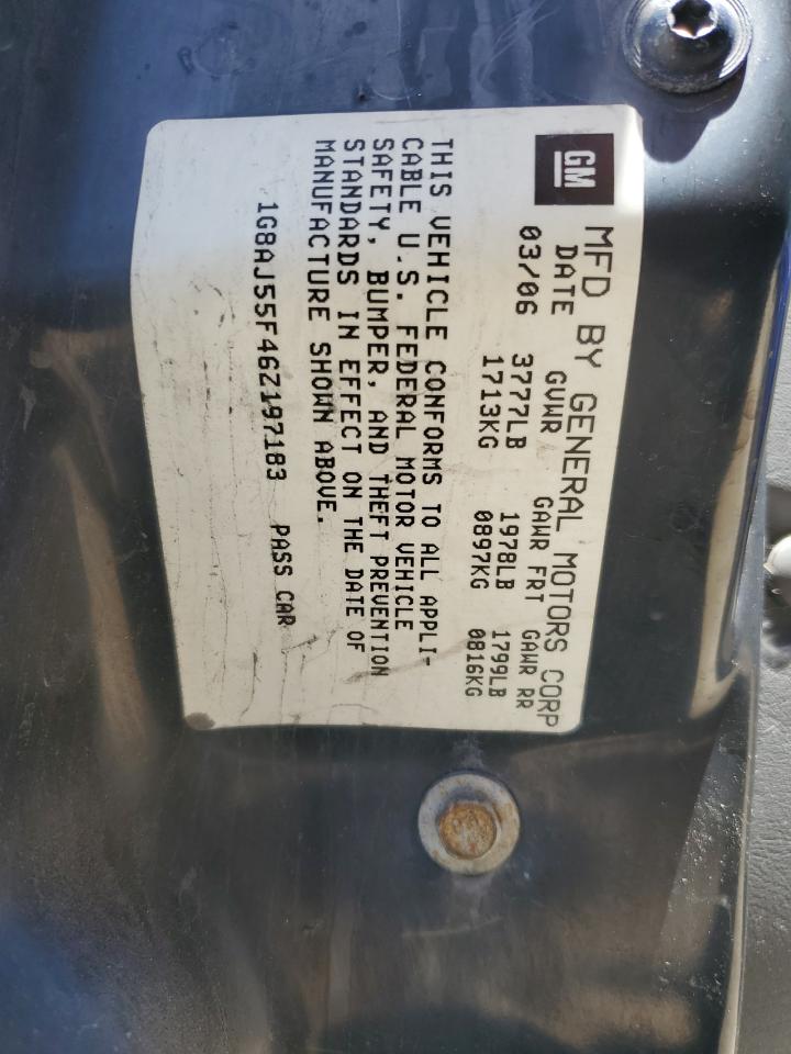 1G8AJ55F46Z197183 2006 Saturn Ion Level 2