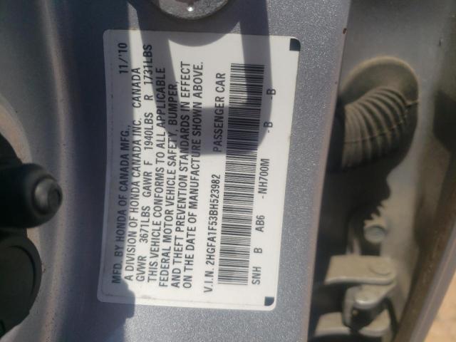 2HGFA1F53BH523982 2011 Honda Civic Lx