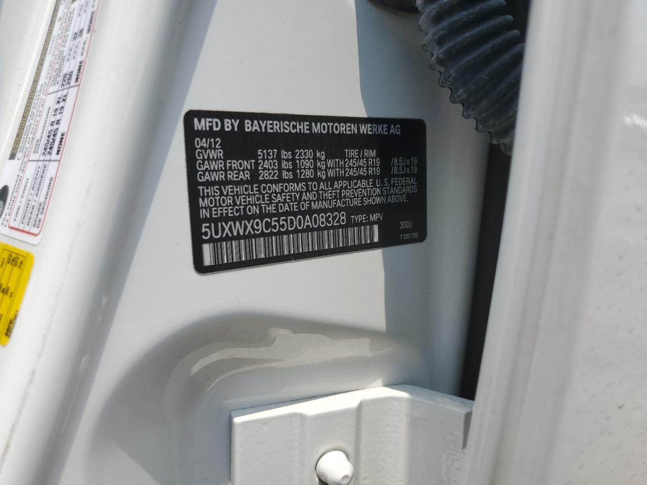 5UXWX9C55D0A08328 2013 BMW X3 xDrive28I