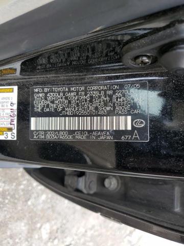 2005 Lexus Is 300 VIN: JTHBD192550101483 Lot: 57407484