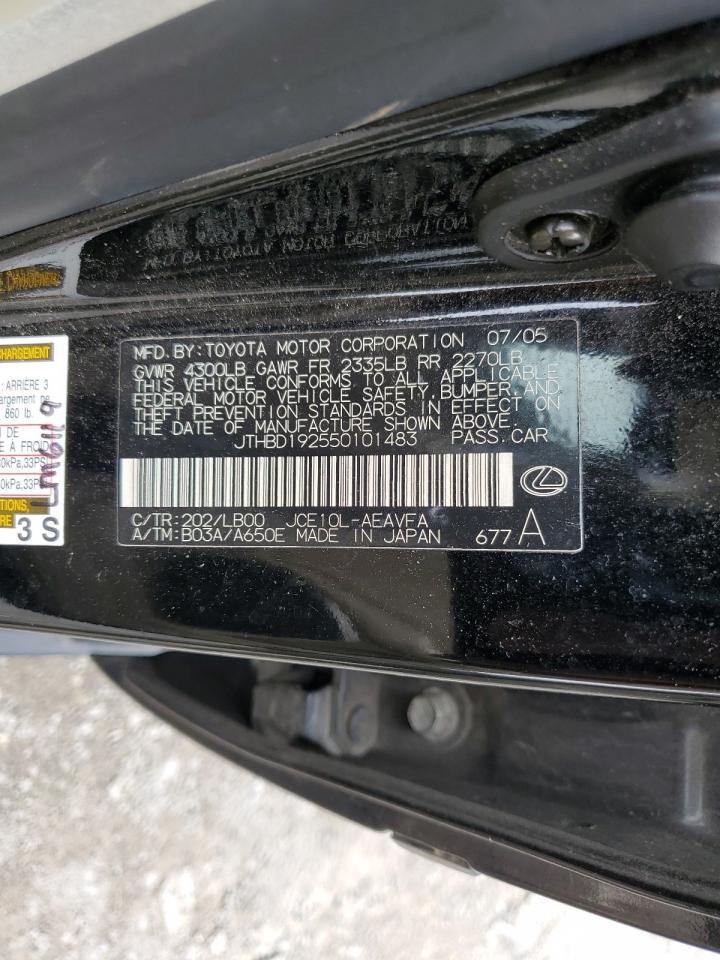 JTHBD192550101483 2005 Lexus Is 300