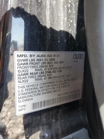 2020 AUDI SQ8 PRESTI - WA1CWAF14LD023953