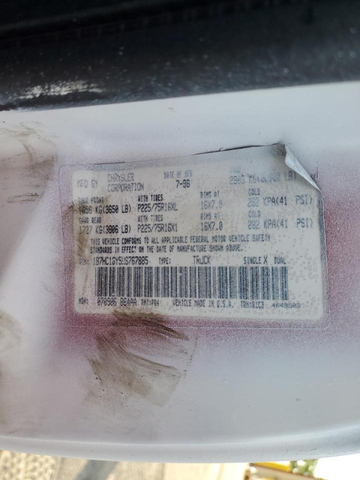 1B7HC16Y5WS767885 1998 Dodge Ram 1500