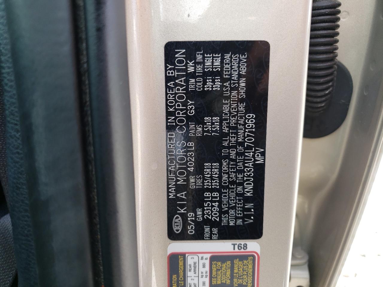 KNDJ33AU4L7071969 2020 Kia Soul Ex