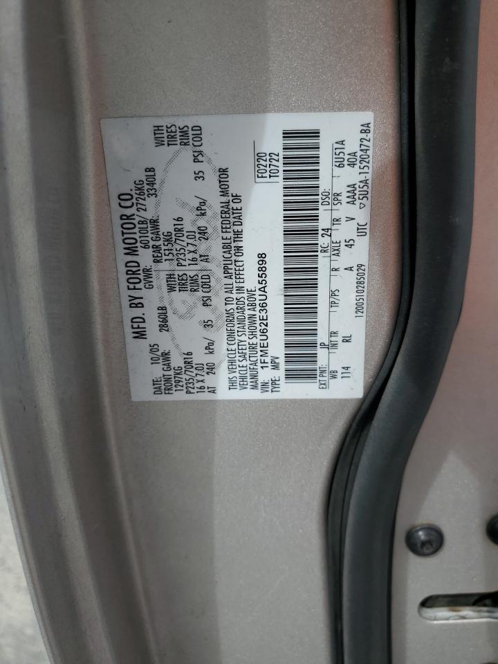 1FMEU62E36UA55898 2006 Ford Explorer Xls