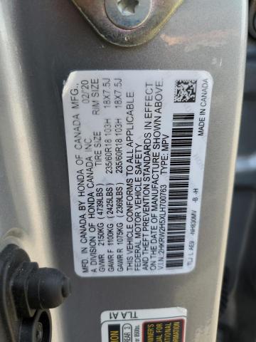 2HKRW2H59LH609502 2020 Honda Cr-V Ex