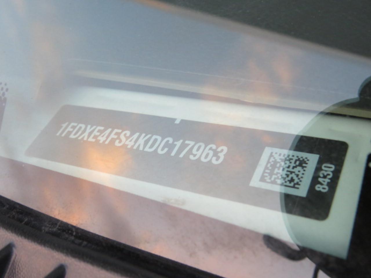 VIN: 1FDXE4FS4KDC17963 2019 FORD ALL Models