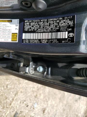 2017 TOYOTA PRIUS PRIM - JTDKARFP5H3010340