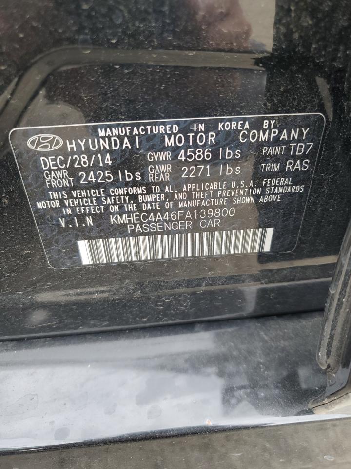 KMHEC4A46FA139800 2015 Hyundai Sonata Hybrid