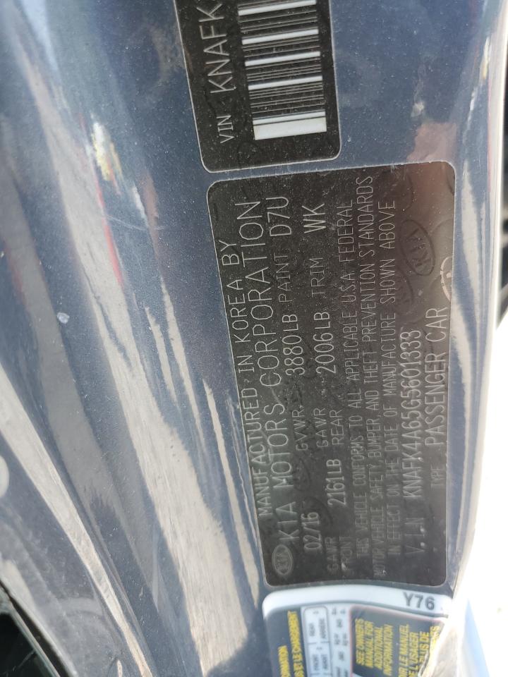 KNAFK4A65G5601333 2016 Kia Forte Lx