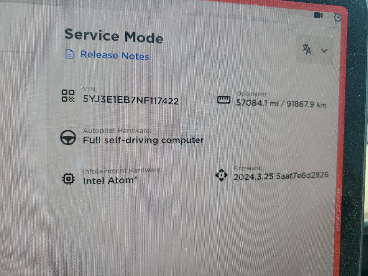 5YJ3E1EB7NF117422 2022 Tesla Model 3