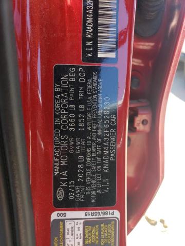 2015 Kia Rio Lx VIN: KNADM4A32F6528230 Lot: 57340814