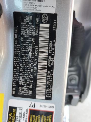 2015 TOYOTA CAMRY HYBR - 4T1BD1FK7FU169294