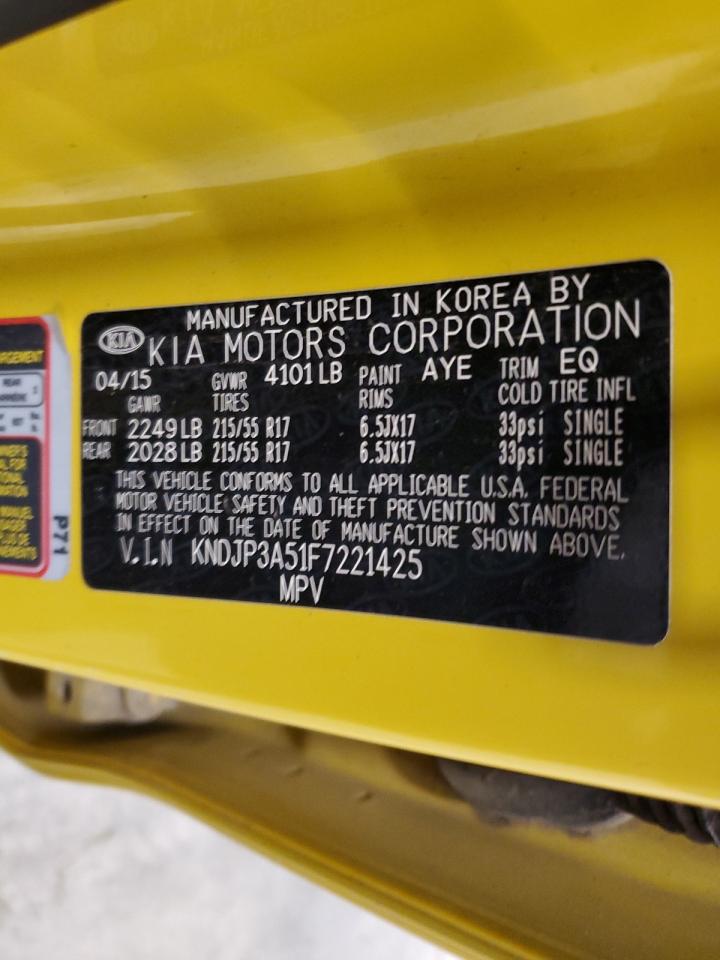 KNDJP3A51F7221425 2015 Kia Soul +