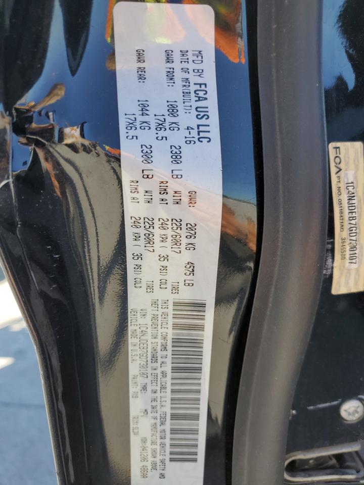 1C4NJDEB7GD730107 2016 Jeep Compass Latitude