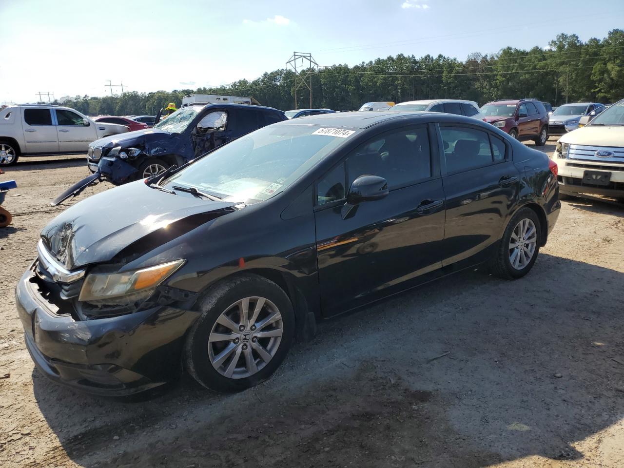 2HGFB2F97CH506593 2012 Honda Civic Exl