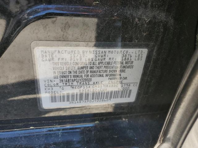 2018 Nissan Sentra S VIN: 3N1AB7AP0JY228609 Lot: 60516244