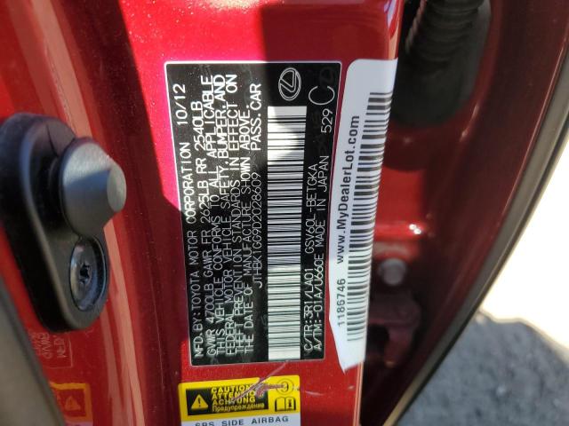 2013 Lexus Es 350 VIN: JTHBK1GG9D2028609 Lot: 58394644