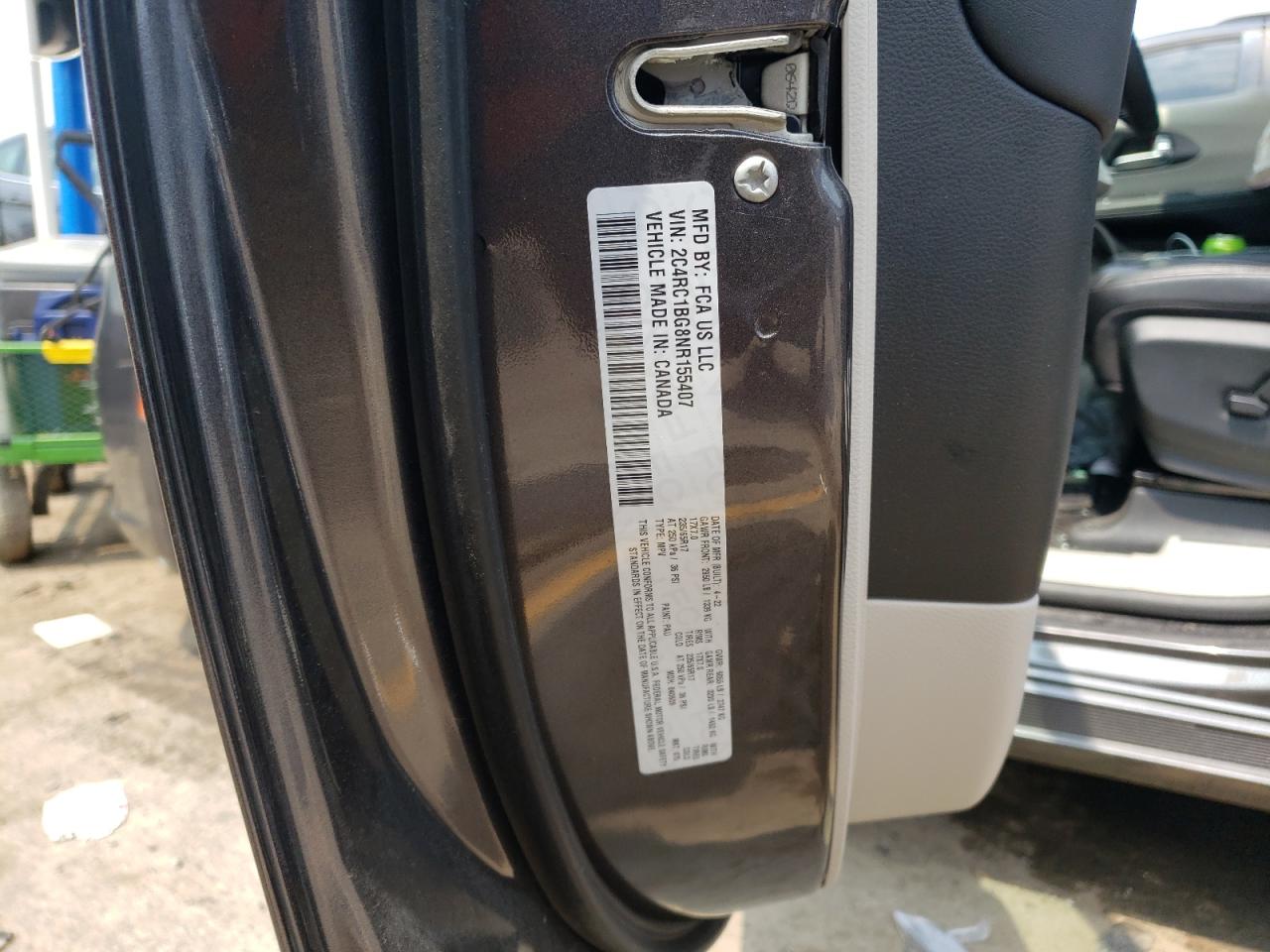 2C4RC1BG8NR155407 2022 Chrysler Pacifica Touring L