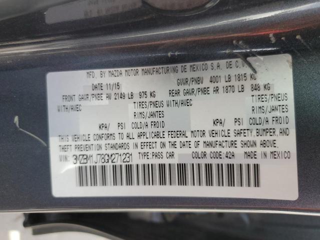 2016 Mazda 3 Sport VIN: 3MZBM1J78GM271231 Lot: 60063644