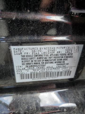 2020 Nissan Sentra Sr VIN: 3N1AB8DV0LY278347 Lot: 57051074