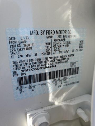 2023 Ford Mustang Mach-E Premium VIN: 3FMTK3SU6PMA68444 Lot: 58165554