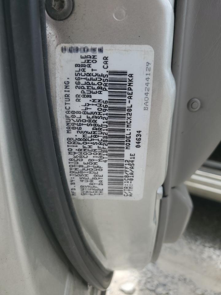 4T1BF28B21U121966 2001 Toyota Avalon Xl