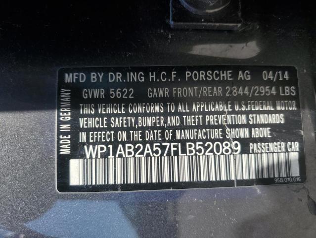 2015 Porsche Macan S VIN: WP1AB2A57FLB52089 Lot: 59203484