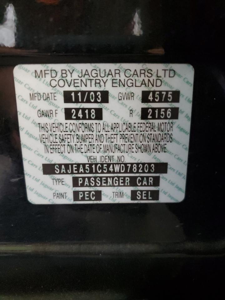 SAJEA51C54WD78203 2004 Jaguar X-Type 3.0