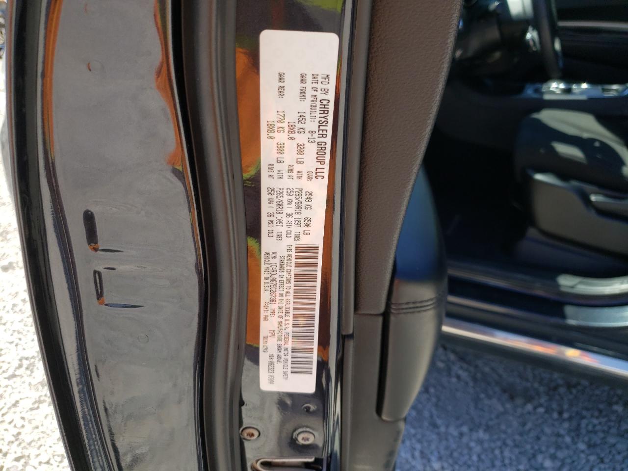 1C4RDJAG7EC267381 2014 Dodge Durango Sxt