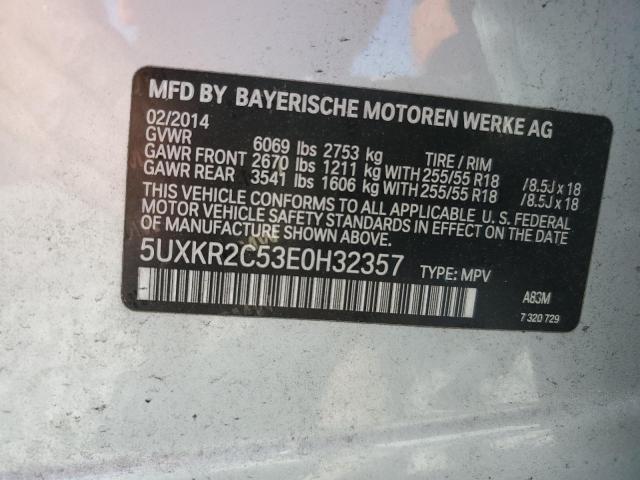 VIN 5UXKR2C53E0H32357 2014 BMW X5, Sdrive35I no.13