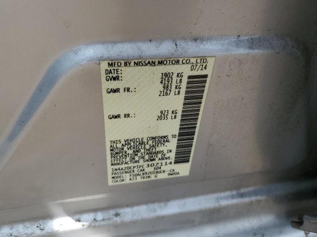 2015 Nissan Leaf S VIN: 1N4AZ0CP3FC307114 Lot: 58849574