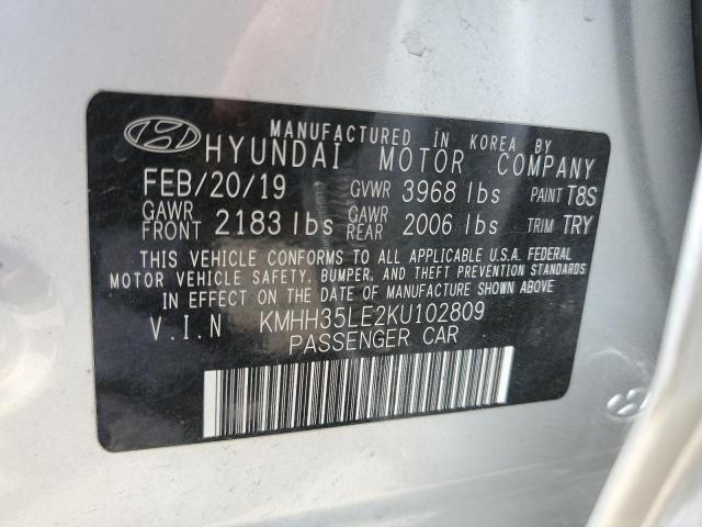 2019 HYUNDAI ELANTRA GT - KMHH35LE2KU102809