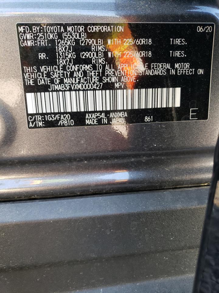 JTMAB3FVXMD000427 2021 Toyota Rav4 Prime Se