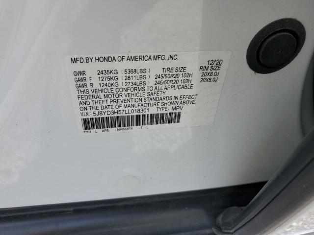 2020 Acura Mdx Technology VIN: 5J8YD3H57LL018301 Lot: 56263624