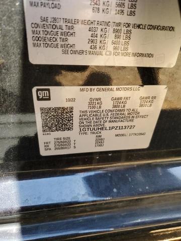 2023 GMC Sierra K1500 Denali Ultimate VIN: 1GTUUHEL1PZ113727 Lot: 59036914