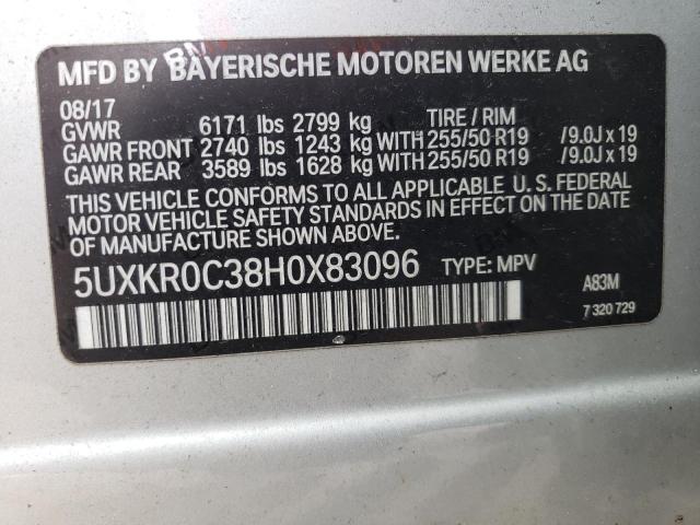 VIN 5UXKR0C38H0X83096 2017 BMW X5, Xdrive35I no.13