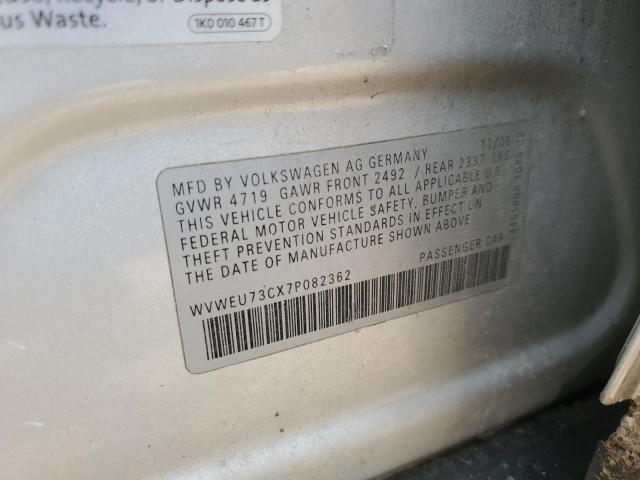 2007 Volkswagen Passat 3.6L Luxury VIN: WVWEU73CX7P082362 Lot: 55290504
