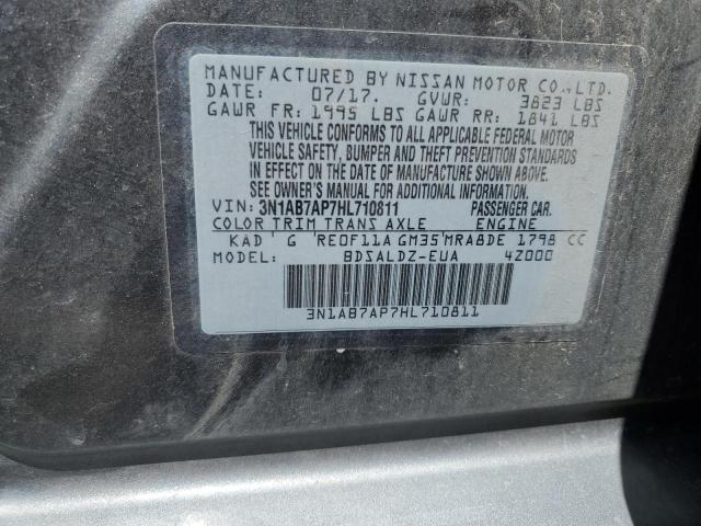 2017 Nissan Sentra S VIN: 3N1AB7AP7HL710811 Lot: 57630464