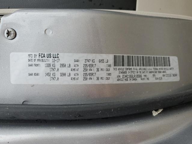 2018 Chrysler Pacifica Touring L VIN: 2C4RC1BG8JR185906 Lot: 57459004