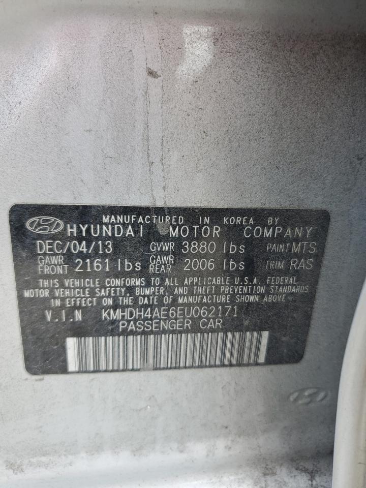 KMHDH4AE6EU062171 2014 Hyundai Elantra Se